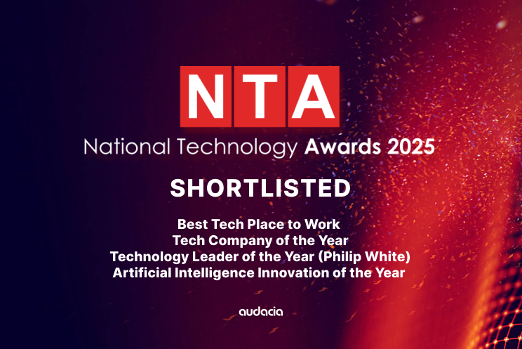 Audacia shortlisted in National Technology Awards 2025