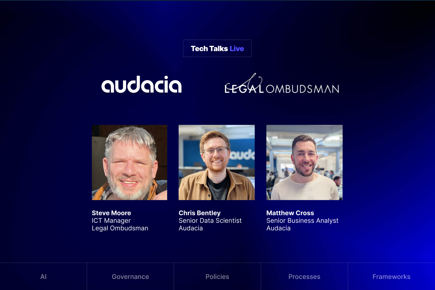 Policies, Principles, People - Delivering AI Governance with the Legal Ombudsman